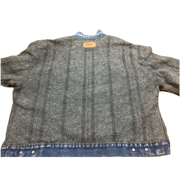 Vintage Levi’s 71506‑0316 Blanket Lined Denim Trucker Jacket Men’s 48L (Fits XXL - Picture 13 of 15